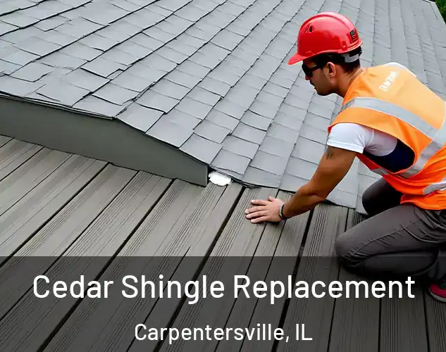  Cedar Shingle Replacement Carpentersville, IL