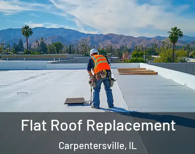  Flat Roof Replacement Carpentersville, IL