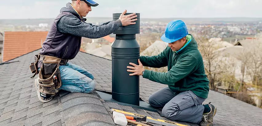 Chimney Flashing Replacement for Storm Damage in Carpentersville