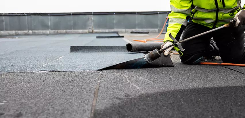 Residential Flat Roof Repair in Carpentersville