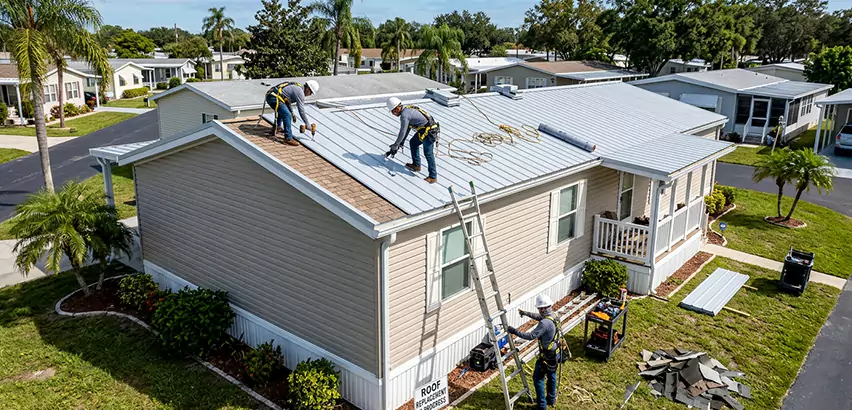 Mobile Home Metal Roof Replacement in Carpentersville