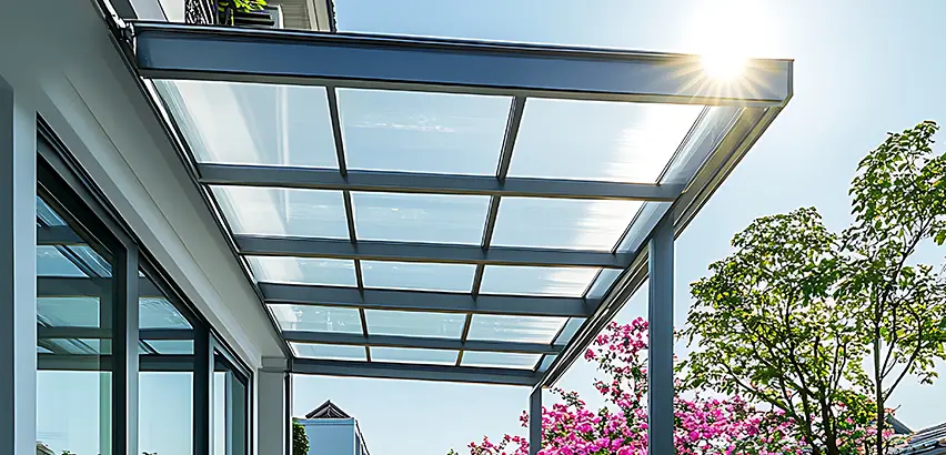 Glass Patio Roof Installation in Carpentersville