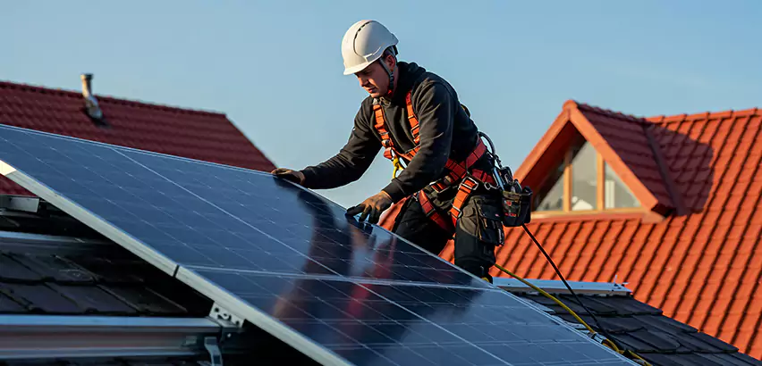 Solar Panels on Steel Roof Installation in Carpentersville